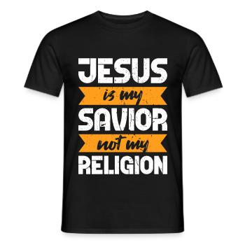 Jésus Christ - T-shirt homme - noir - Devant - AI Model Male 178 light (178cm)