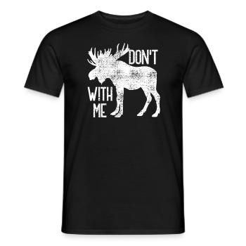 Elch - Männer T-Shirt - Schwarz - Vorne - AI Model Male 178 light (178cm)