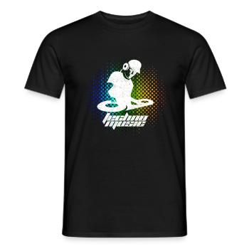 Musique Techno - Drum & Bass - T-shirt homme - noir - Devant - AI Model Male 178 light (178cm)
