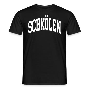 Schkölen - Men's T-Shirt - black - Front - AI Model Male 178 light (178cm)