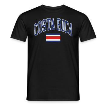 Costa Rica - Männer T-Shirt - Schwarz - Vorne - AI Model Male 178 light (178cm)