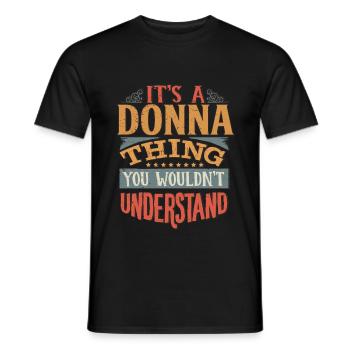 C’est une chose que vous ne comprendriez pas - Donna - T-shirt homme - noir - Devant - AI Model Male 178 light (178cm)
