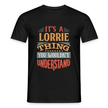 It's A Lorrie Thing You Wouldnt Understand - - Men's T-Shirt - black - Front - AI Model Male 178 light (178cm)