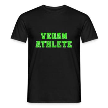 Vegan TShirt Vegan Vegan Cadeau environnemental - T-shirt homme - noir - Devant - AI Model Male 178 light (178cm)