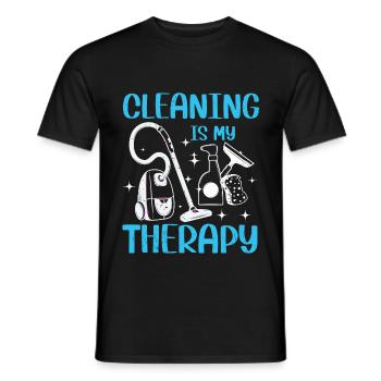 Haushalt Hausfrauen Putzen Putzfrau Geschenk - Männer T-Shirt - Schwarz - Vorne - AI Model Male 178 light (178cm)