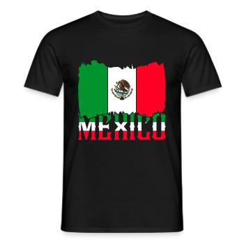 Cadeau du drapeau mexicain mexicain Mexique - T-shirt homme - noir - Devant - AI Model Male 178 light (178cm)