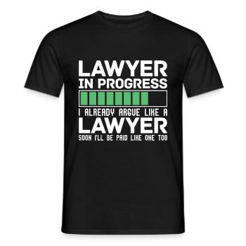Drôle de cadeau Je suis déjà en train de plaider comme un avocat - T-shirt homme - noir - Devant - AI Model Male 178 light (178cm)