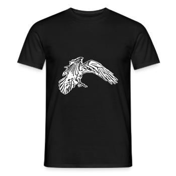 Rabe - Männer T-Shirt - Schwarz - Vorne - AI Model Male 178 light (178cm)