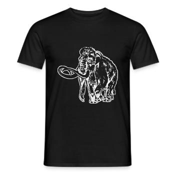 Mammouth - T-shirt homme - noir - Devant - AI Model Male 178 light (178cm)