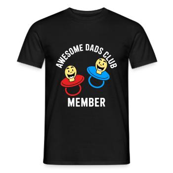 Awesome Dads Club Member of the Dads' Club - Men's T-Shirt - black - Front - AI Model Male 178 light (178cm)