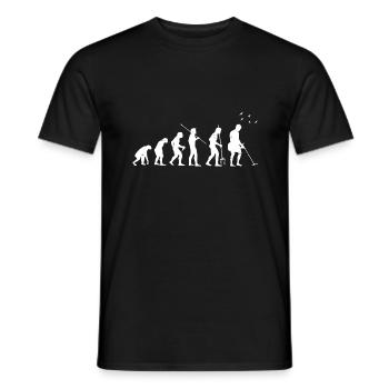 Sondeln Evolution Sondler metal detector gift - Men's T-Shirt - black - Front - AI Model Male 178 light (178cm)
