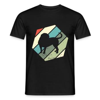 Continental Bulldog Colorbull Vintage Dogs Retro - Männer T-Shirt - Schwarz - Vorne - AI Model Male 178 light (178cm)