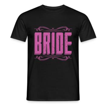Mariage, Fête De Mariage, Mariage, Cadeau, Mariée - T-shirt homme - noir - Devant - AI Model Male 178 light (178cm)