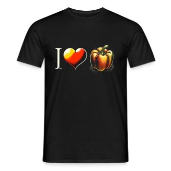 Paprika - Men's T-Shirt - black - Front - AI Model Male 178 light (178cm)