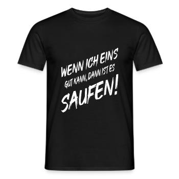 Beer drinker I can drink one - Men's T-Shirt - black - Front - AI Model Male 178 light (178cm)