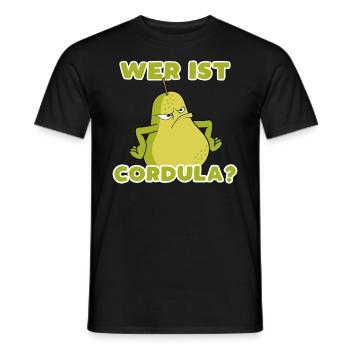 Qui est Cordula Gruen? Chemise de fête Cordula Green - T-shirt homme - noir - Devant - AI Model Male 178 light (178cm)