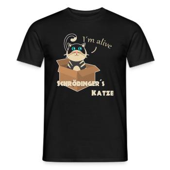 Schrödinger s katze - Männer T-Shirt - Schwarz - Vorne - AI Model Male 178 light (178cm)