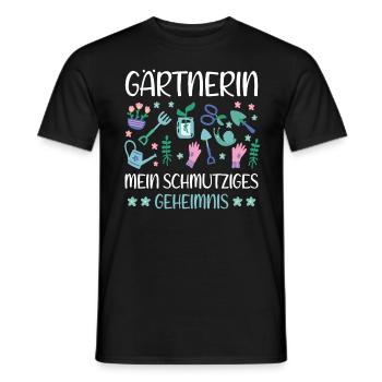 Lustige Garten Sprüche Frauen Gärtnerin - Männer T-Shirt - Schwarz - Vorne - AI Model Male 178 light (178cm)