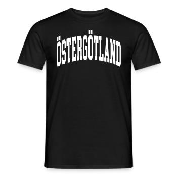 Östergötland - Men's T-Shirt - black - Front - AI Model Male 178 light (178cm)
