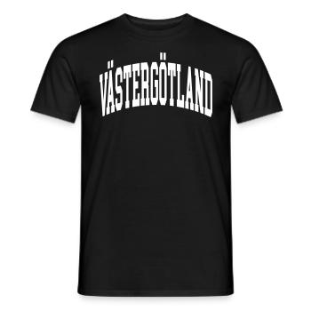 Västergötland - Men's T-Shirt - black - Front - AI Model Male 178 light (178cm)