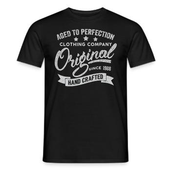 Original 1988 Vintage Retro 1988 Birthday 1988 - Men's T-Shirt - black - Front - AI Model Male 178 light (178cm)