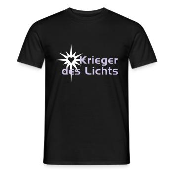 KRIEGER DES LICHTS - Männer T-Shirt - Schwarz - Vorne - AI Model Male 178 light (178cm)