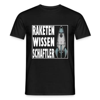 Raketenwissenschaft, Weltall, Rakete, Universum - Männer T-Shirt - Schwarz - Vorne - AI Model Male 178 light (178cm)