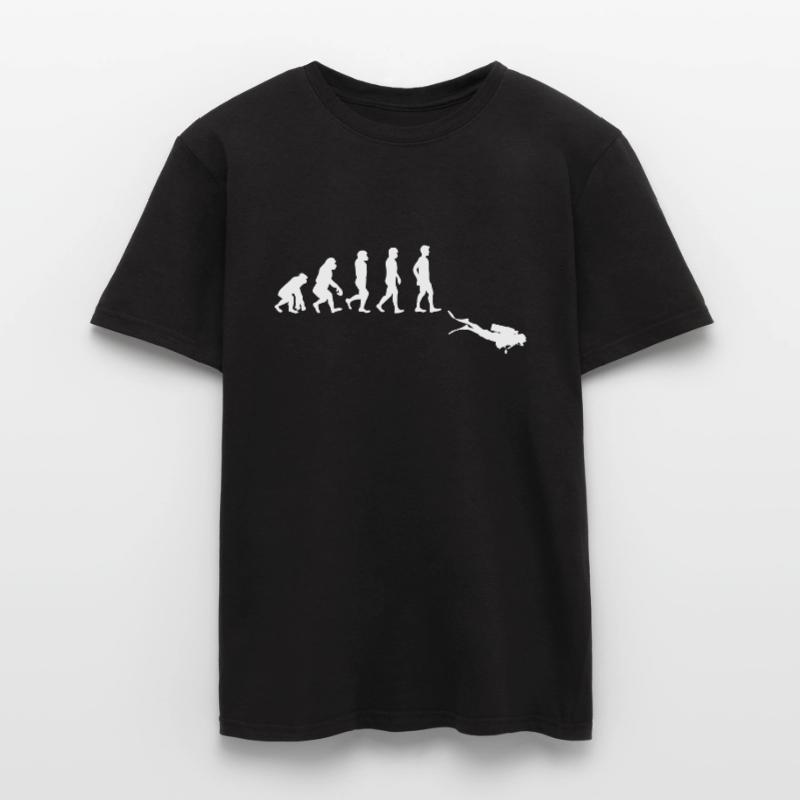 Plongée Scuba Dive Evolution Evolution Drôle T-shirt homme