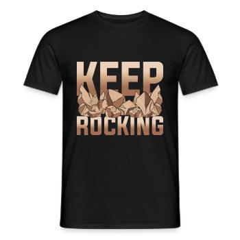 Gesteinsammler Geologe Geschenk Lustiges Geologie - Männer T-Shirt - Schwarz - Vorne - AI Model Male 178 light (178cm)