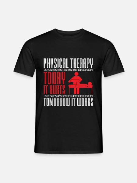 Physio Saying Physiotherapy - Men's T-Shirt - black