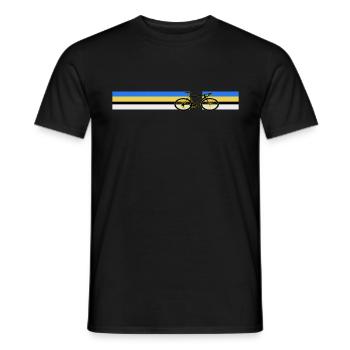 Vélo design rétro vélo - T-shirt homme - noir - Devant - AI Model Male 178 light (178cm)