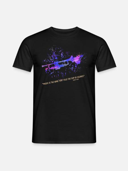 trompete - Männer T-Shirt - Schwarz