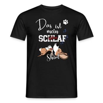 Das ist mein lieblings Schlaf Shirt Beagle Hund - Männer T-Shirt - Schwarz - Vorne - AI Model Male 178 light (178cm)