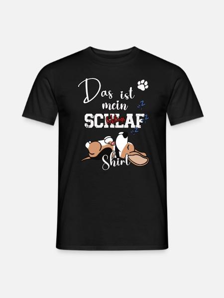 Das ist mein lieblings Schlaf Shirt Beagle Hund - Männer T-Shirt - Schwarz