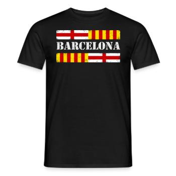 Barcelona - Männer T-Shirt - Schwarz - Vorne - AI Model Male 178 light (178cm)