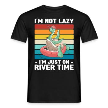 Rafting Wassersport | River Tubing Fluss Geschenke - Männer T-Shirt - Schwarz - Vorne - AI Model Male 178 light (178cm)