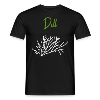 Dill Kräuter - Männer T-Shirt - Schwarz - Vorne - AI Model Male 178 light (178cm)