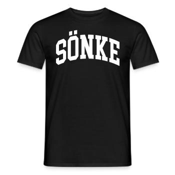 Sönke - T-shirt homme - noir - Devant - AI Model Male 178 light (178cm)