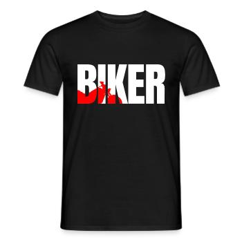 Biker - Men's T-Shirt - black - Front - AI Model Male 178 light (178cm)