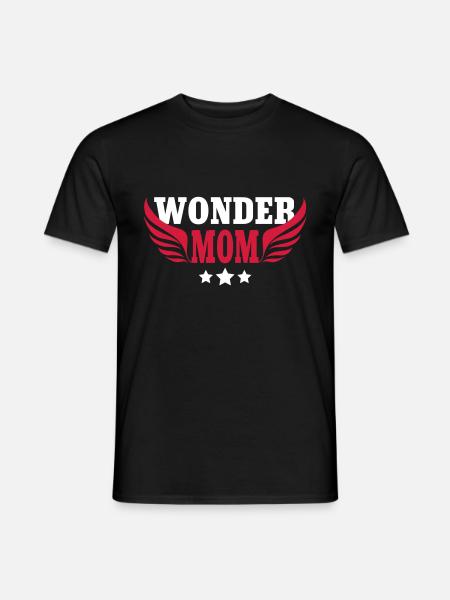 Wonder mom - mutter - Männer T-Shirt - Schwarz