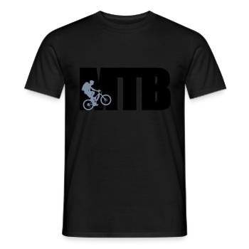MTB - Men's T-Shirt - black - Front - AI Model Male 178 light (178cm)