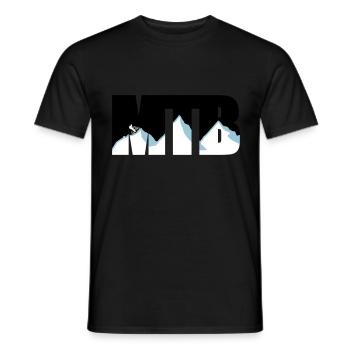 MTB - Men's T-Shirt - black - Front - AI Model Male 178 light (178cm)