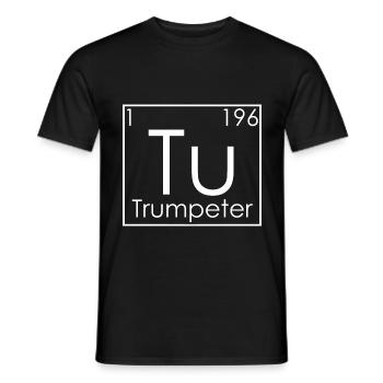 Trompette Éléments périodiques Trompette - T-shirt homme - noir - Devant - AI Model Male 178 light (178cm)