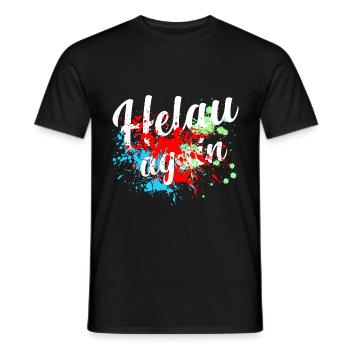 Helau Fasching, Fastnacht - Männer T-Shirt - Schwarz - Vorne - AI Model Male 178 light (178cm)