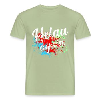 Helau Fasching, Fastnacht - Männer T-Shirt - Sage - Vorne - AI Model Male 178 light (178cm)