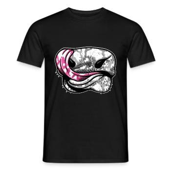 Bauer Bauernhof Tier Kuh Lustiges Kuh Muster - Männer T-Shirt - Schwarz - Vorne - AI Model Male 178 light (178cm)