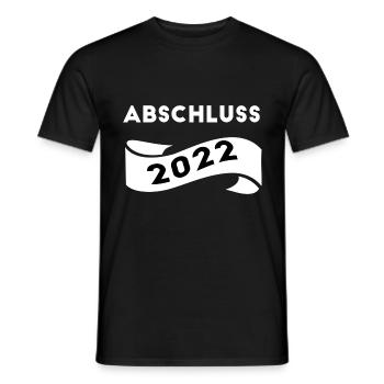 Abschluss 2022 Schulabschluss Motiv 2022 Schule - Männer T-Shirt - Schwarz - Vorne - AI Model Male 178 light (178cm)