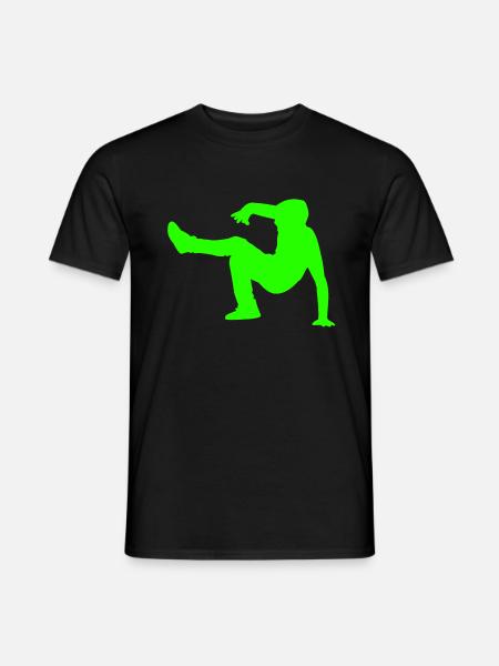 Dancing hip hop is also a sport - Men's T-Shirt - black