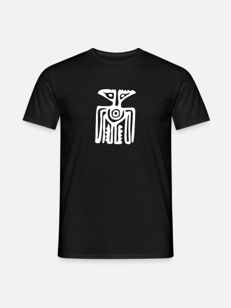 Mystérieuse peinture rupestre maya - T-shirt homme - noir