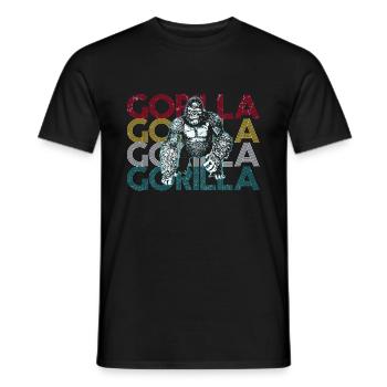 Gorilla - Männer T-Shirt - Schwarz - Vorne - AI Model Male 178 light (178cm)